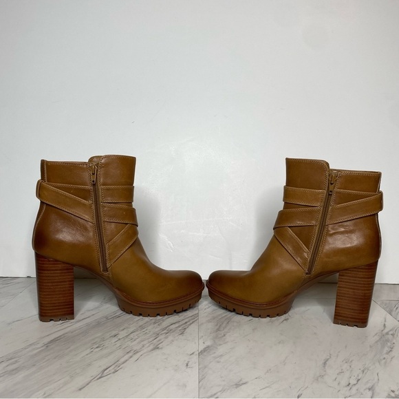 Naturalizer Lyra Brown Leather Heeled Bootie 10M - Picture 5 of 14